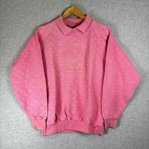 Vintage OP Ocean Pacific Sweatshirt Womens Medium Pink Mendocino Surf 80s 90s